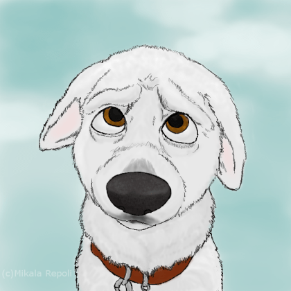 420x420 Sad Face Dog - Sad Puppy Face Drawing