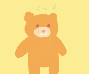 300x250 Sad Teddy Bear Drawing - Sad Teddy Bear Drawing