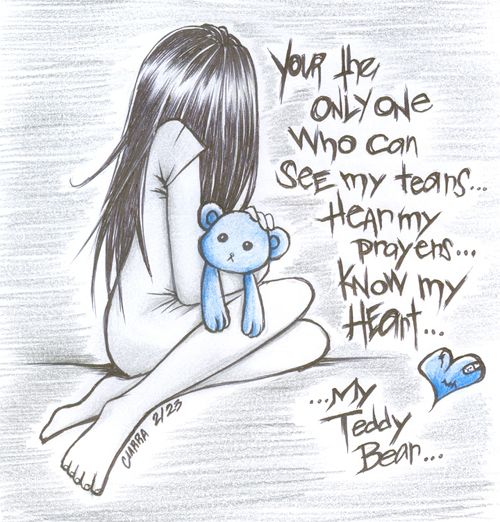 tatty teddy sad