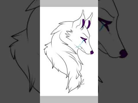 480x360 The Crying Wolf Speed Coloring {i'm Sad} - Sad Wolf Drawing