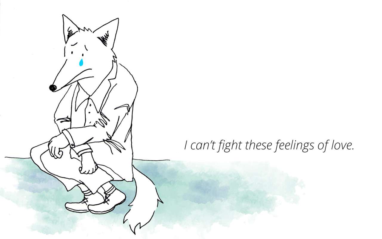 1280x800 The Sad Wolf Illustration Blog - Sad Wolf Drawing