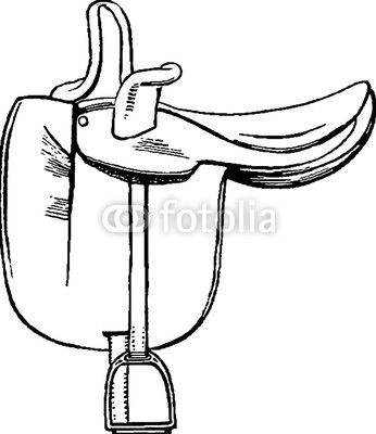 346x400 vintage drawing saddle buy photos ap images detailview - Saddle Drawing