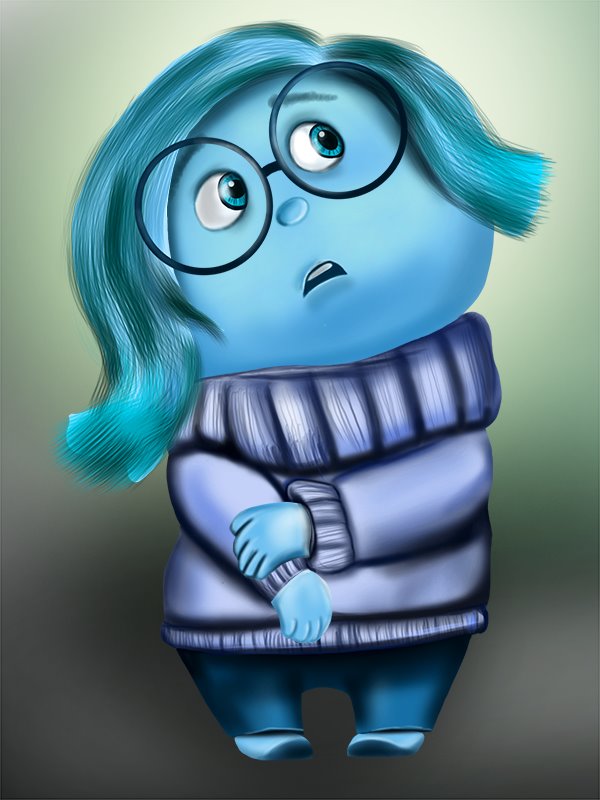 600x800 learn how to draw sadness from inside out - Sadness Inside Out Drawing