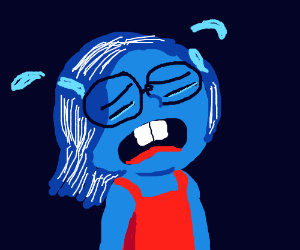 300x250 sadness - Sadness Inside Out Drawing