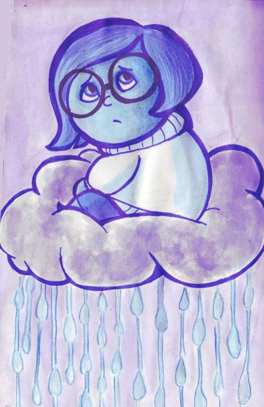 525x810 sadness inside out pixar movies characters disney drawings - Sadness Inside Out Drawing