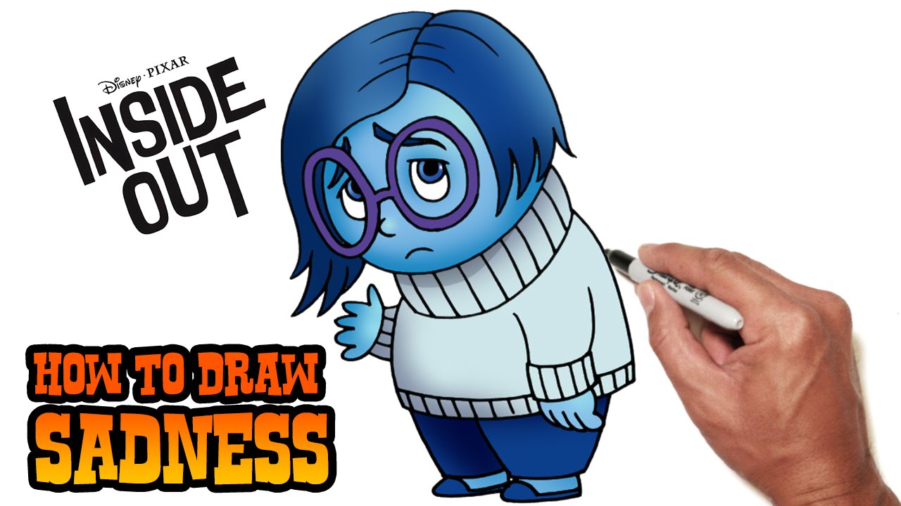 1280x720 how to draw sadness inside out - Sadness Inside Out Drawing