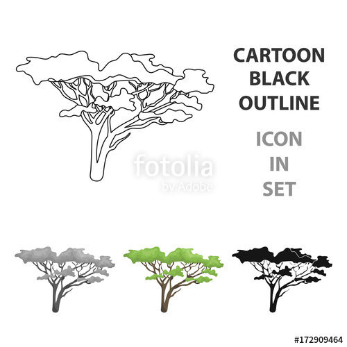 Safari Tree Drawing at PaintingValley.com | Explore collection of ...