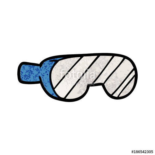 500x500 cartoon safety goggles stock image and royalty free vector - Safety Goggles Drawing