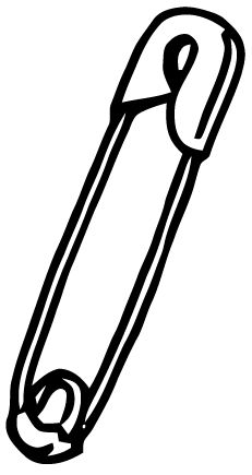 231x435 image result for how to draw a large safety pin tattoo safety - Safety Pin Drawing