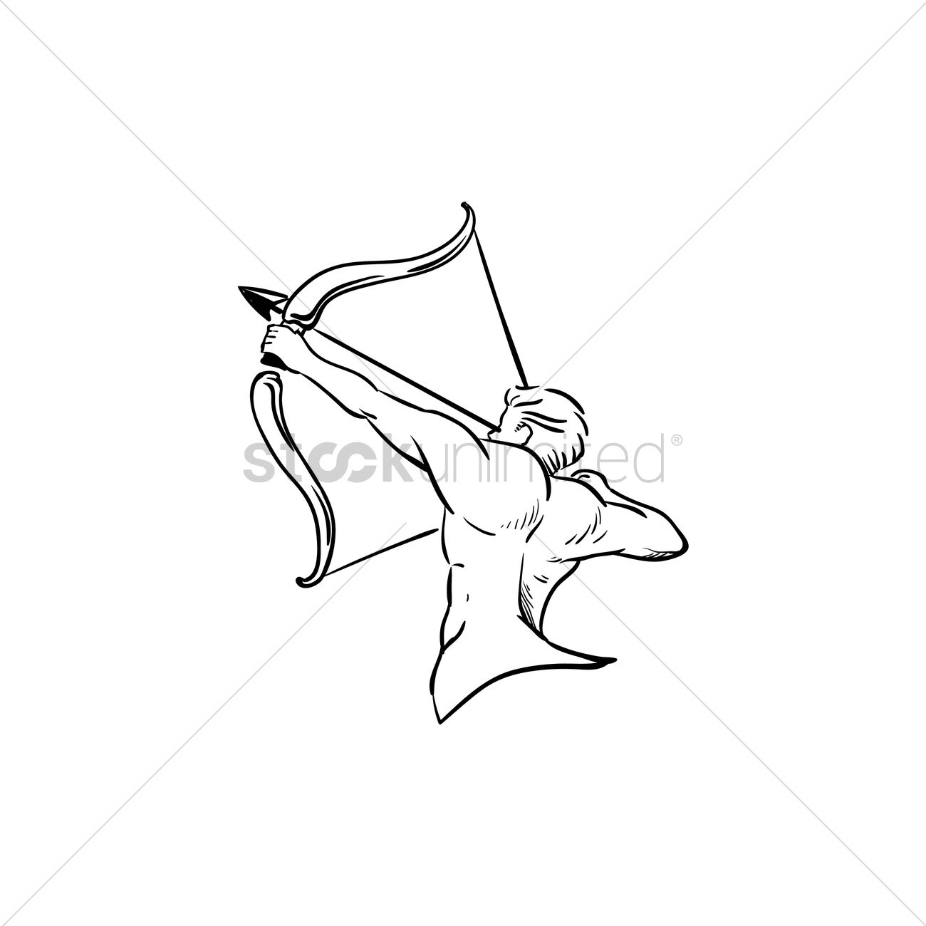 1300x1300 Sagittarius Vector Image - Sagittarius Drawing