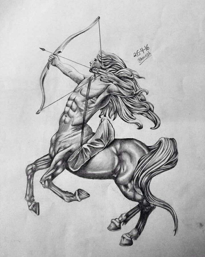 720x900 Sagittarius Sketch - Sagittarius Drawing