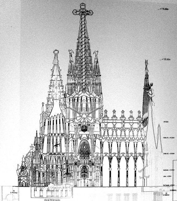 564x640 more about sagrada familia barcelona, spain moreaedesign - Sagrada Familia Drawing
