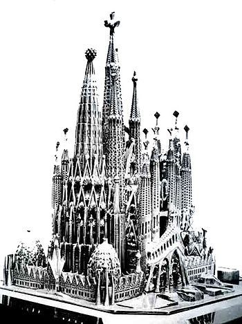 350x469 original drawings of antoni gaudi vino con vista adventures - Sagrada Familia Drawing