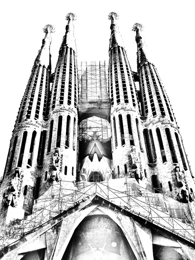 Sagrada Familia Drawing at PaintingValley.com | Explore collection of ...