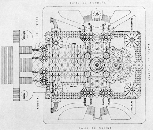 500x423 the secrets and mysteries of sagrada familia - Sagrada Familia Drawing