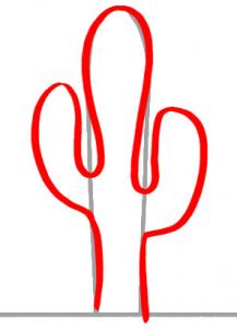 217x302 How To Draw How To Draw A Saguaro Cactus - Saguaro Cactus Drawing