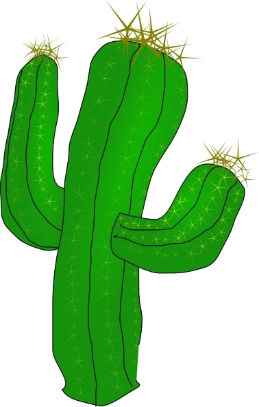 378x593 Saguaro Cactus Clip Art Free Vector In Open Office Drawing - Saguaro Cactus Drawing