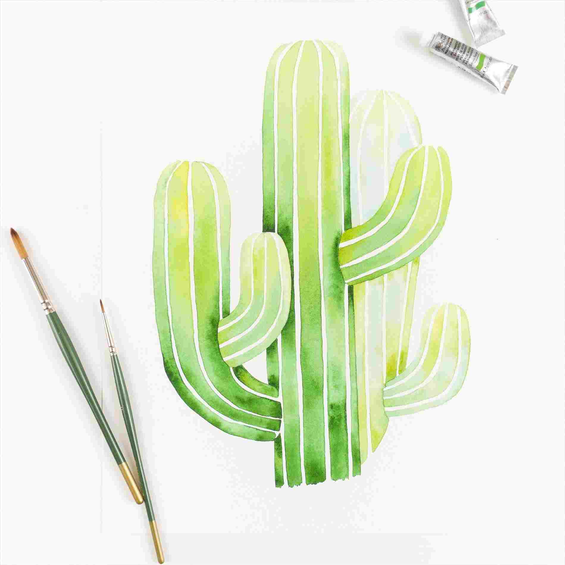1899x1899 saguaro saguaro cactus drawing cactus watercolor print - Saguaro Cactus Drawing