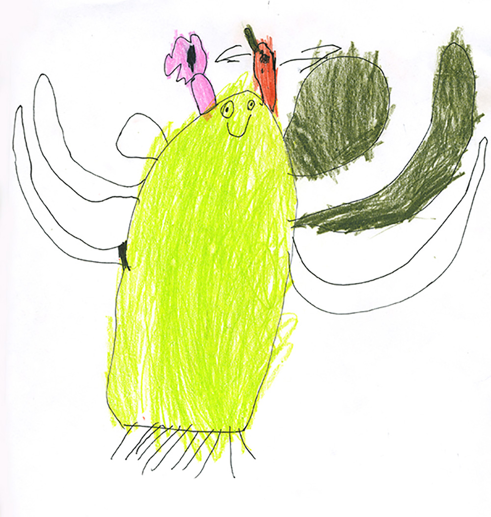 1000x1054 happy saguaro drawing - Saguaro Drawing