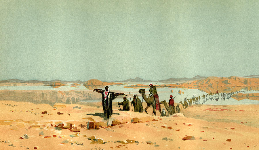 900x522 sahara century desert camels drawing - Sahara Desert Drawing