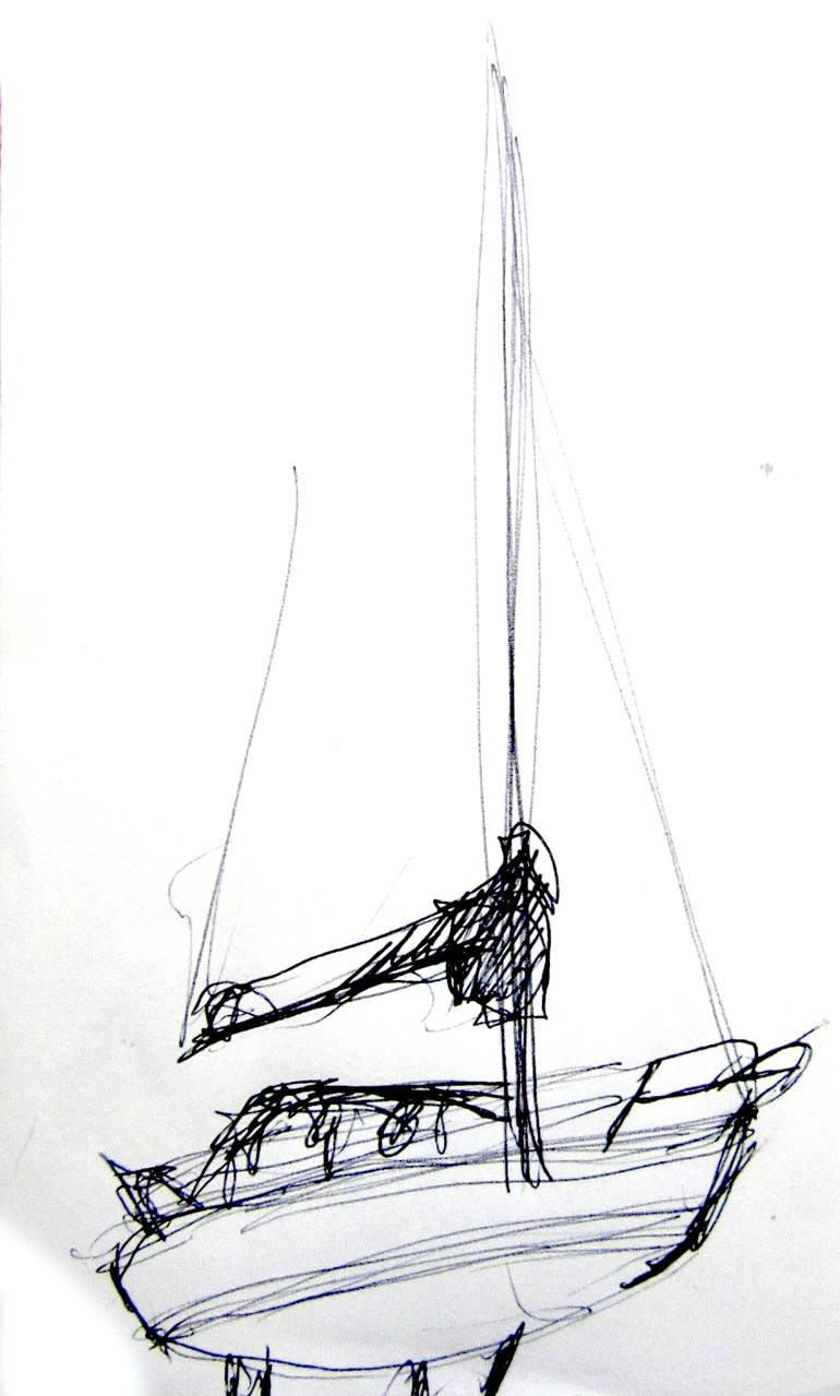 770x1279 sketch sailboat drawing - Sailboat Drawing