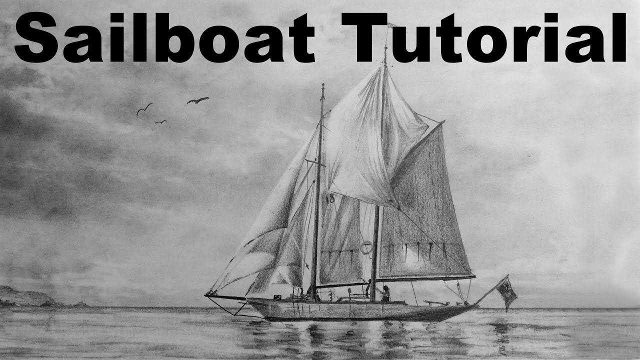 1280x720 how to draw a sailboat - Sailboat Drawing