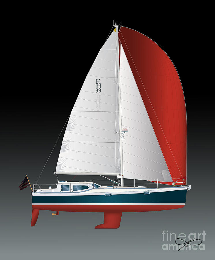 746x900 fh sailboat drawing - Sailboat Drawing