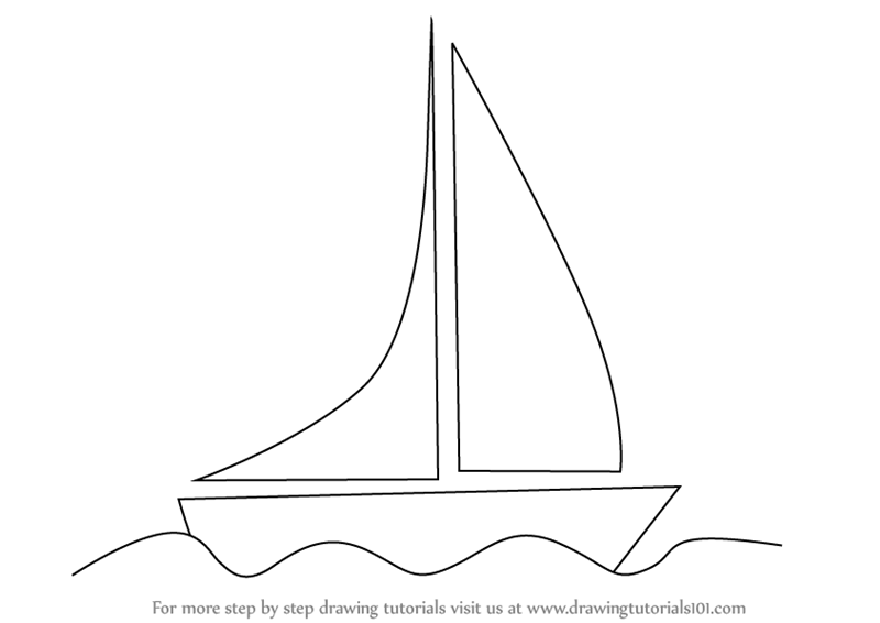 800x566 Learn How To Draw A Boat For Kids - Sailboat Drawing Easy