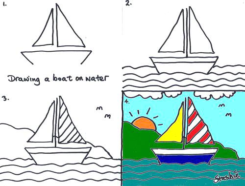 500x381 Boat Drawings - Sailboat Drawing Easy