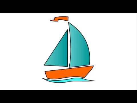 Sailboat Drawing For Kids