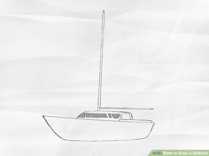 728x546 how to draw a sailboat steps - Sailboat Drawing For Kids