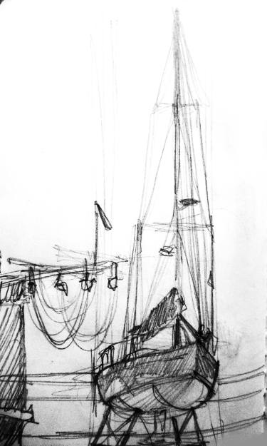 375x625 Sketch Sailboat Drawing - Sailboat Drawing Images