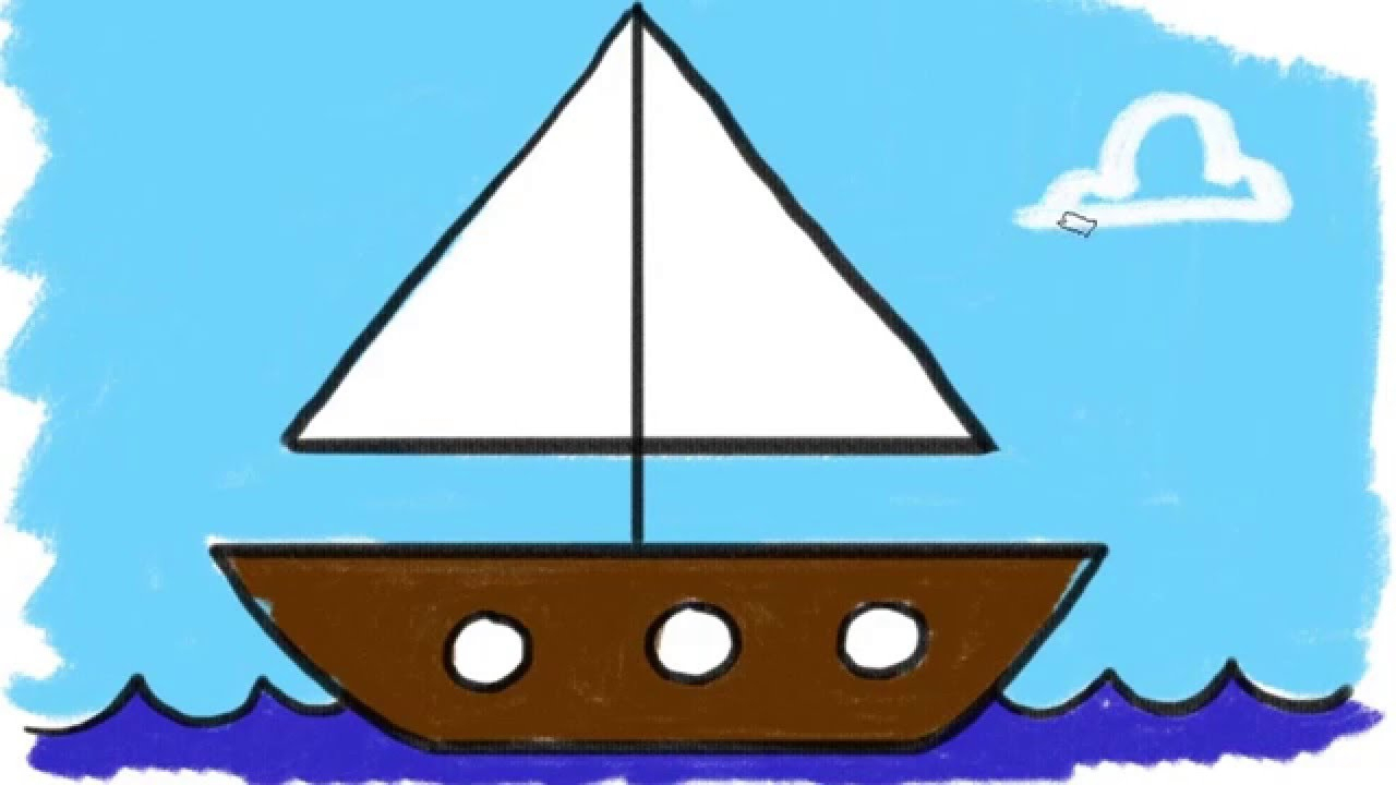 1280x720 boat drawing for kids sailboat drawing for kids at getdrawings - Sailboat Drawing Images