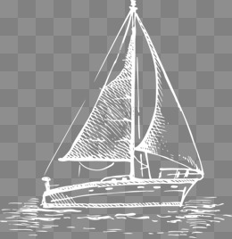 260x268 Sailboat Line Drawing Elements Png Images Vectors - Sailboat Line Drawing