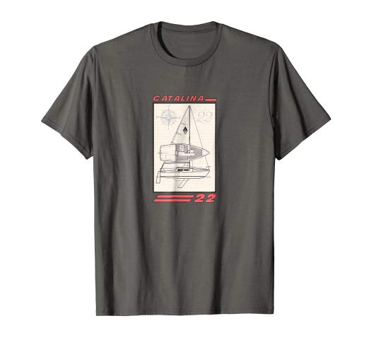 522x488 Catalina Sailboat Line Drawing T Shirt Clothing - Sailboat Line Drawing
