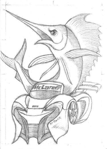 375x524 Mclaren Sailfish Drawing - Sailfish Drawing