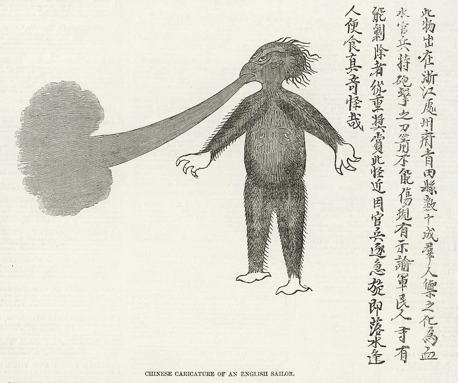 900x752 a chinese depiction of an english sailor drawing - Sailor Drawing