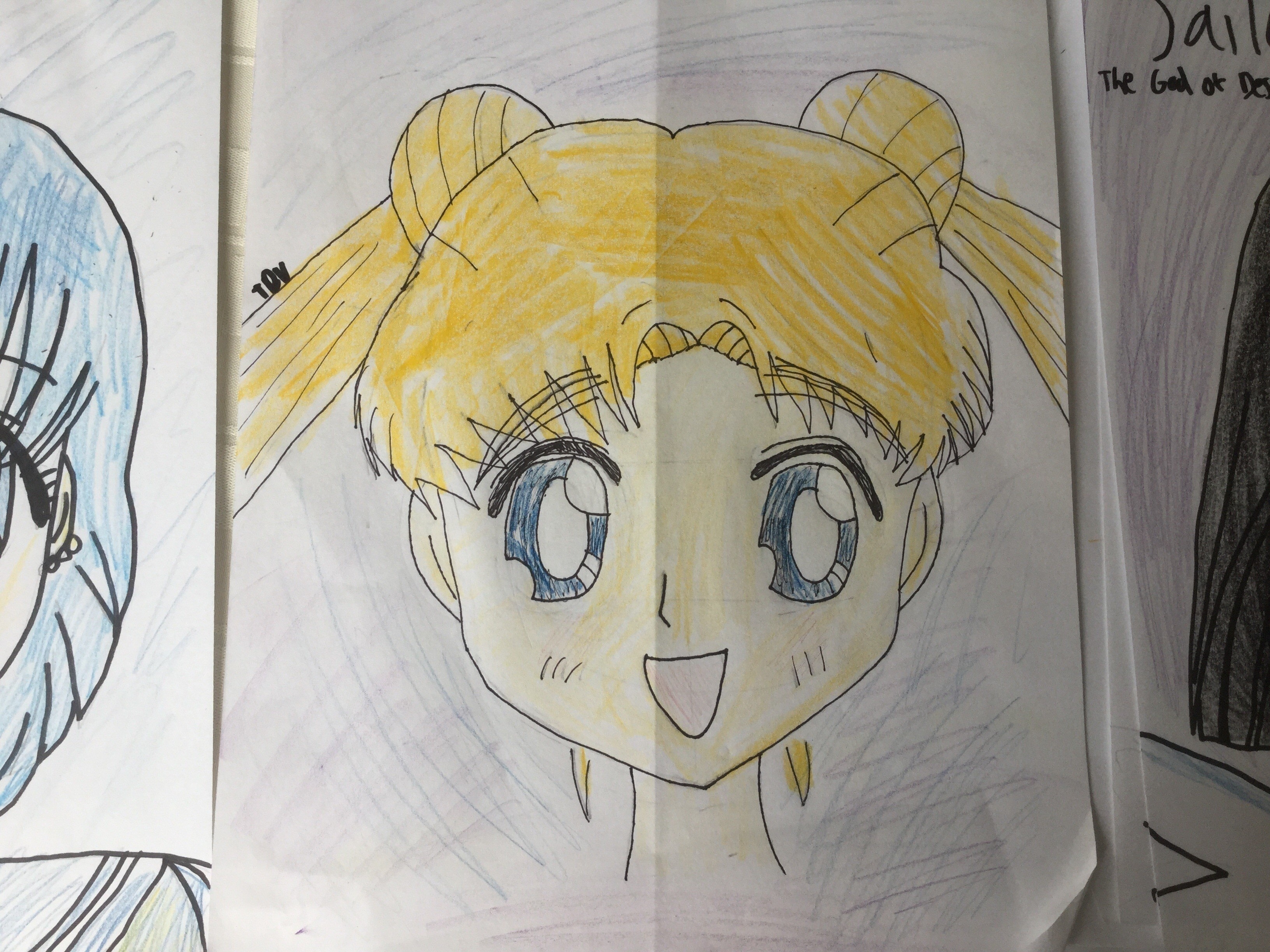 3264x2448 sailor moon drawings a manga drawing art on cut out + keep - Sailor Drawing