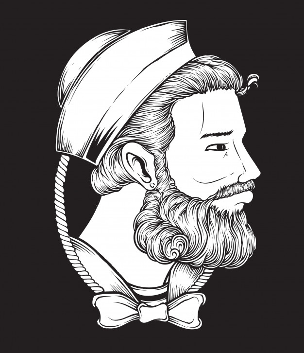 626x726 sailor man drawing vector premium download - Sailor Drawing