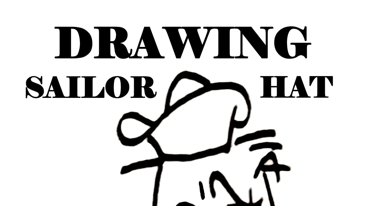 1280x720 How To Draw A Sailor Hat On A Person Head Step - Sailor Hat Drawing
