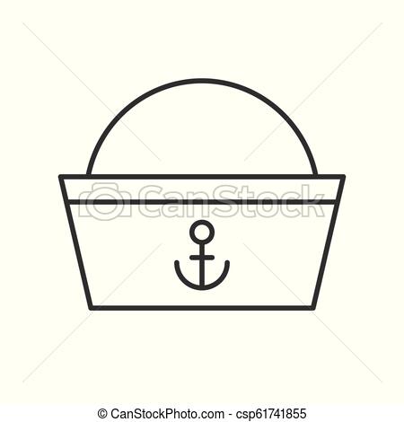 450x470 sailor hat outline icon on white background sailor hat outline - Sailor Hat Drawing