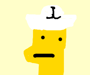 300x250 bart simpson wearing a sailor hat drawing - Sailor Hat Drawing