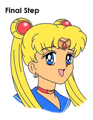 300x388 how to draw sailor moon - Sailor Moon Drawing