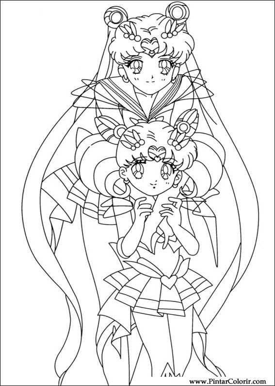 567x794 drawings to paint colour sailor moon - Sailor Moon Drawing