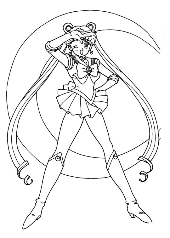 540x756 print coloring pages sailor moon - Sailor Moon Drawing Book