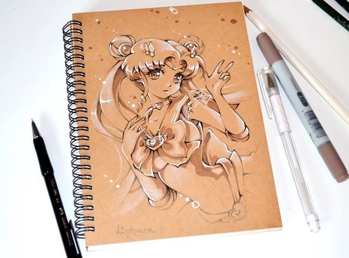 720x532 Artstation - Sailor Moon Drawing Book