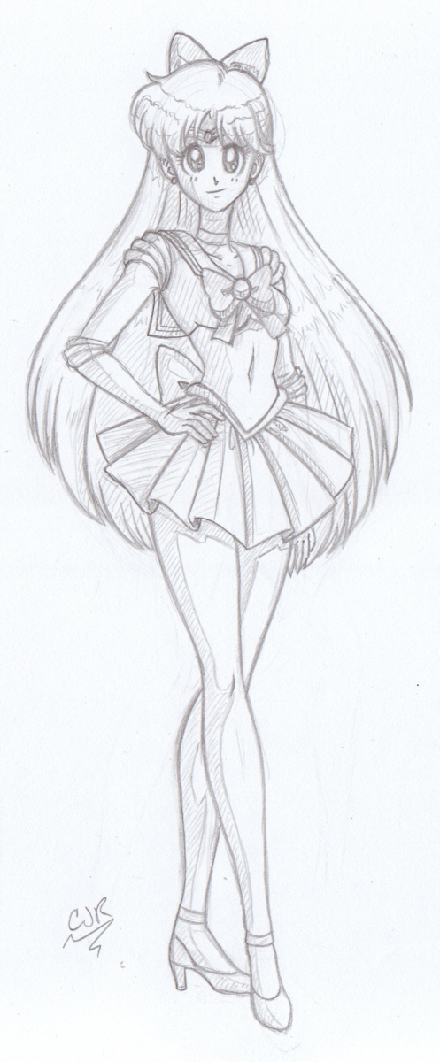 497x1200 sailor venus sketch weasyl - Sailor Venus Drawing