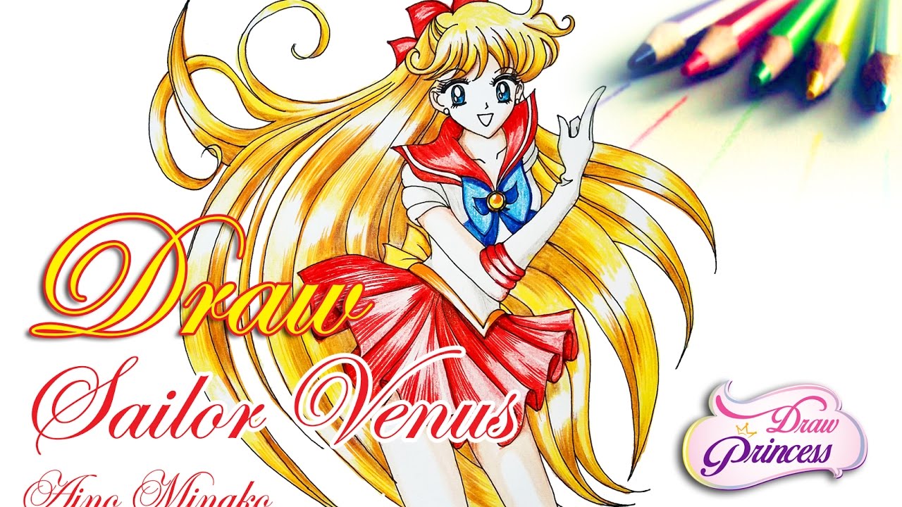 1280x720 how to draw sailor venus from sailor moon - Sailor Venus Drawing