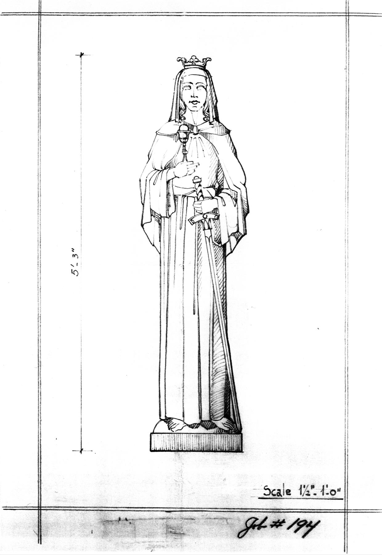 1240x1800 Imagesbc Drawing Of St Barbara - Saint Drawing
