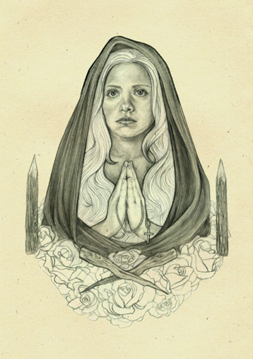 358x507 saint buffy on behance - Saint Drawing